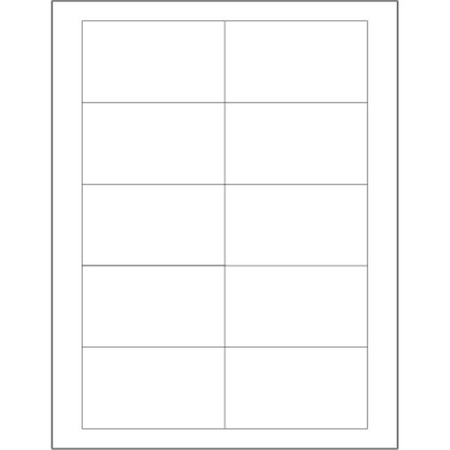 Box Partners Tape Logic LL118 3.5 x 2 in. White Rectangle Laser Labels - Pack of 1000 LL118